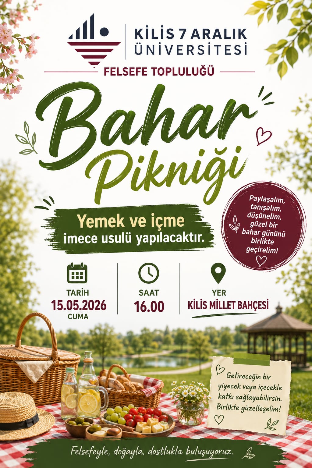 Felsefe Topluluğundan “Bahar Pikniği” Etkinliği